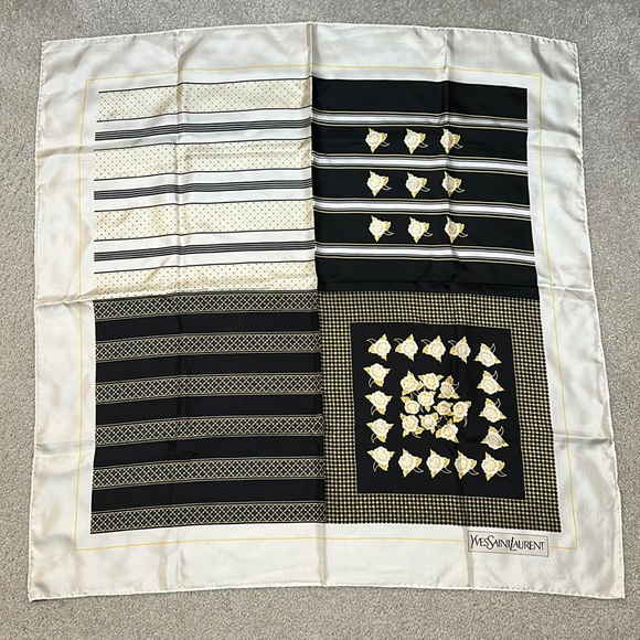 Yves Saint Laurent YSL Silk Scarf Wrap - Picture 1 of 6